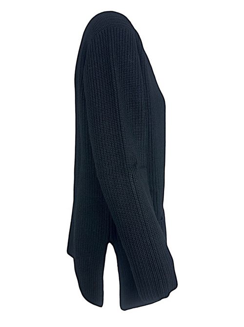 cardigan donna a coste nero P.A.R.O.S.H. | D520798-LADYBLUM013