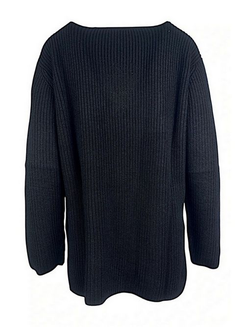cardigan donna a coste nero P.A.R.O.S.H. | D520798-LADYBLUM013