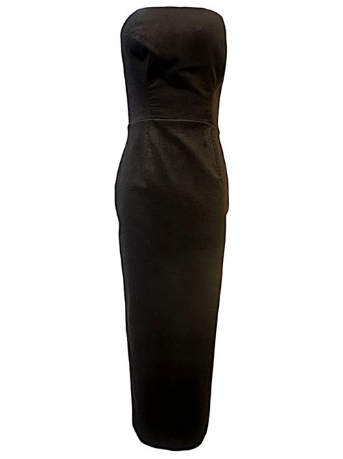 abito donna a bustier marrone