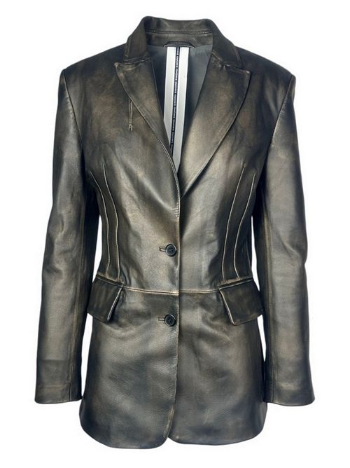 giacca donna in pelle anticata marrone Sword | 8643-RUBOFFRV2