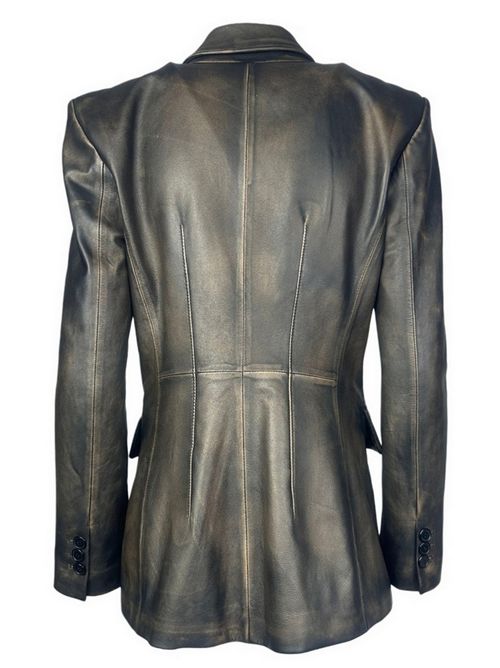 giacca donna in pelle anticata marrone Sword | 8643-RUBOFFRV2