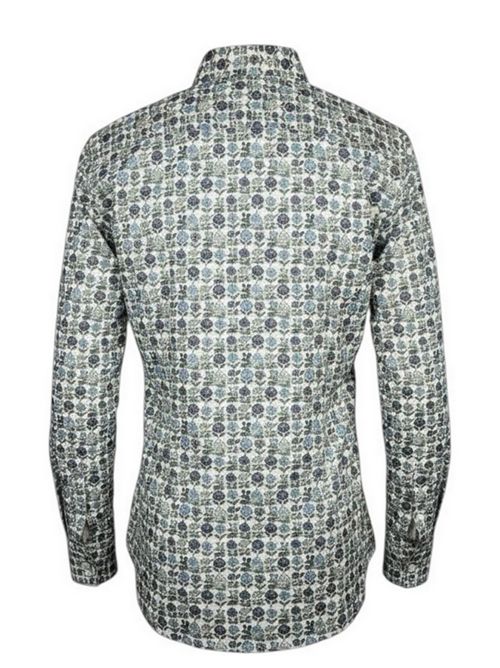 camicia donna liberty lilla e azzurro Xacus | PINA-95573002