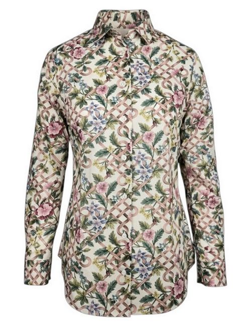 camicia donna liberty militare e rosa Xacus | PINA-95574001