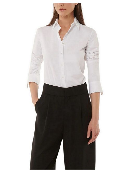 camicia donna active unito bianco Xacus | SARAKT-15460001