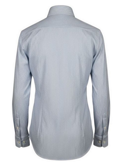 camicia donna active righe azzurro e bianco Xacus | SARAKT-95477002