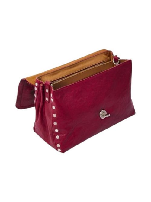 borsa donna postina s in pelle tabacco rosso oriente Zanellato | 068000S-2100000Z0992