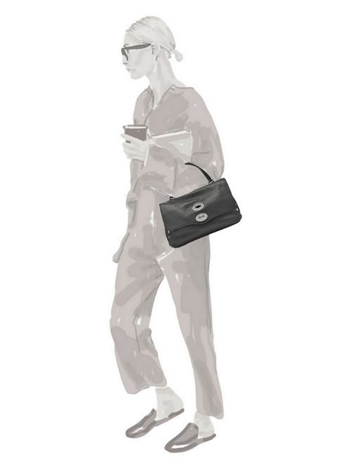 borsa donna postina small in pelle daily nero Zanellato | 068010S-00400000Z0001