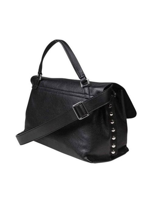 Women's small black leather saeta messenger bag Zanellato | 068010S-1910000Z0001
