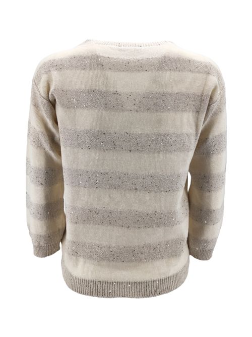 Maglia Grigio/bianco Anneclaire | D0071-378842