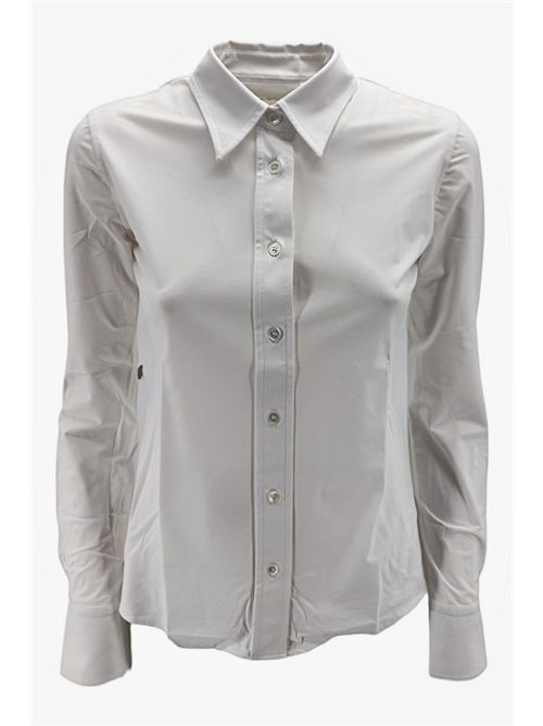 Camicia donna in jersey bianco Caliban | PL4-YMJUA1