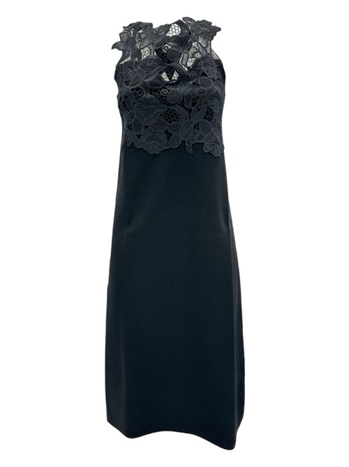 women's black sheath dress in venus and lace D.EXTERIOR | 586452