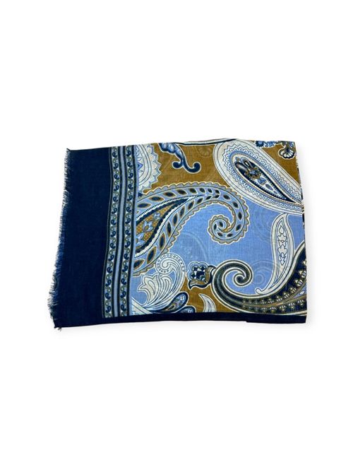 blue and beige paisley scarf Altea | 255010201
