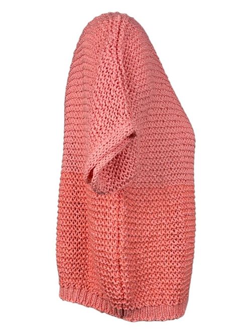 Maglia donna a rete corallo Anneclaire | D1119-1612556
