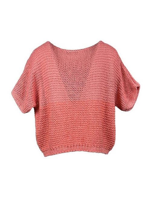 Maglia donna a rete corallo Anneclaire | D1119-1612556