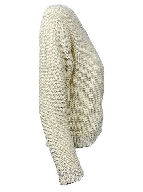 cardigan donna con paillettes sabbia Anneclaire | D1127-1614721