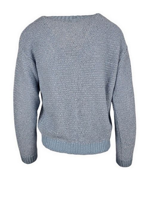 cardigan donna azzurro con paillettes azzurro Anneclaire | D1127-1614724