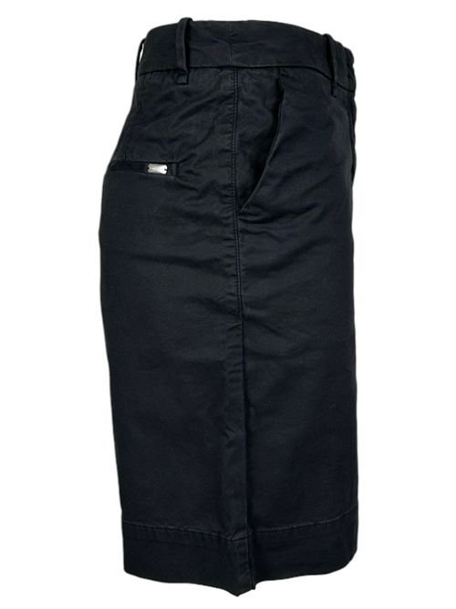 bermuda donna in gabardina di cotone nero Bomboogie | BWSUN-GSC590