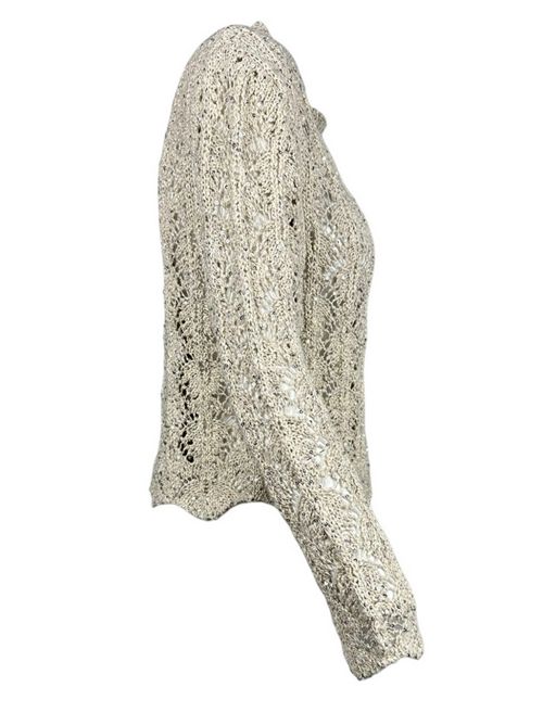 Women's sand lace cardigan D.EXTERIOR | 604763