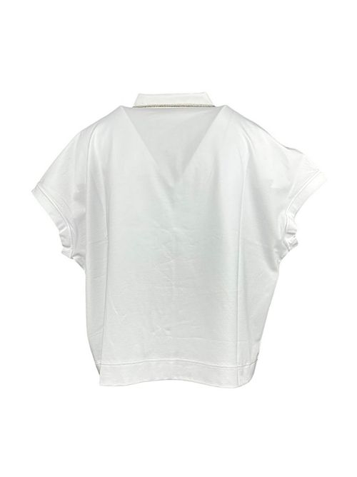 Women's white polo shirt D.EXTERIOR | 606841