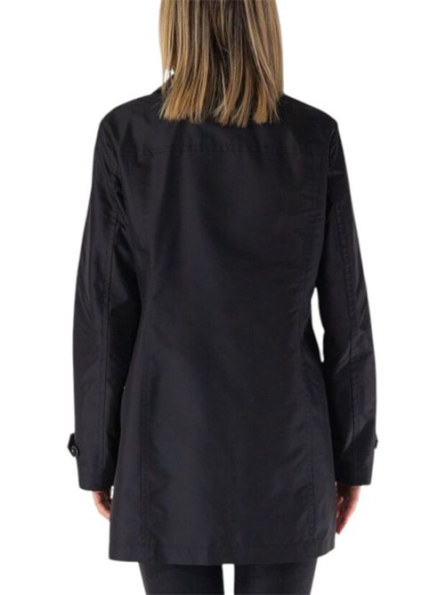 morning coat donna in popeline tecnico nero Fay | NAW59503060AXXB999