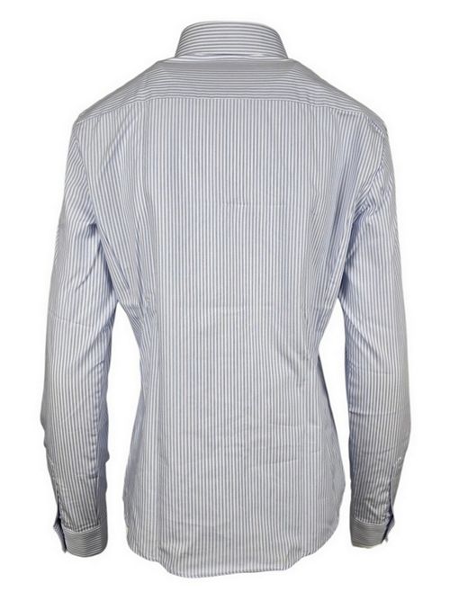 camicia donna a righe bianco e azzurro Fay | NCWA1505650XAMU603