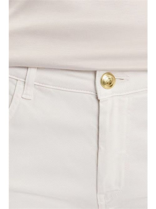 pantaloni 5 tasche in cotone stretch bianco Fay | NTW8650520TM47B209