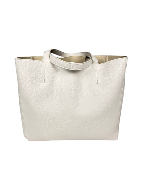 shopper donna grande ecopelle bianco Fez | 005WHITE