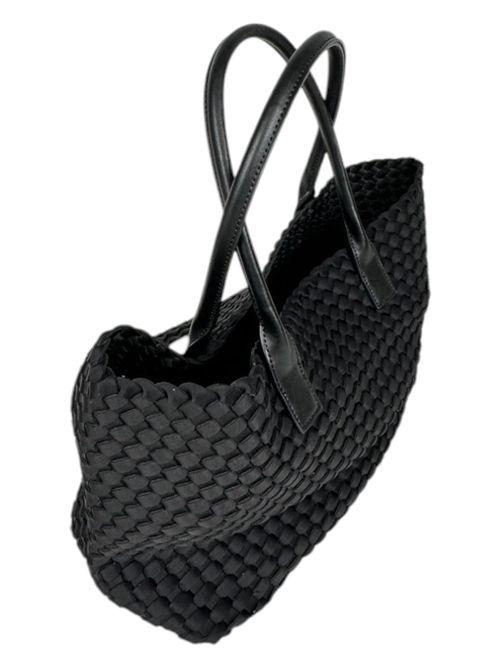 shopper donna intrecciata nero Fez | 9222BLACK