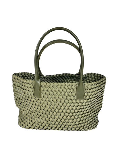 shopper donna intrecciata militare Fez | 9222MILITARY