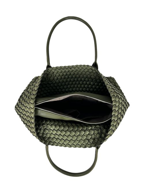 shopper donna intrecciata militare Fez | 9222MILITARY