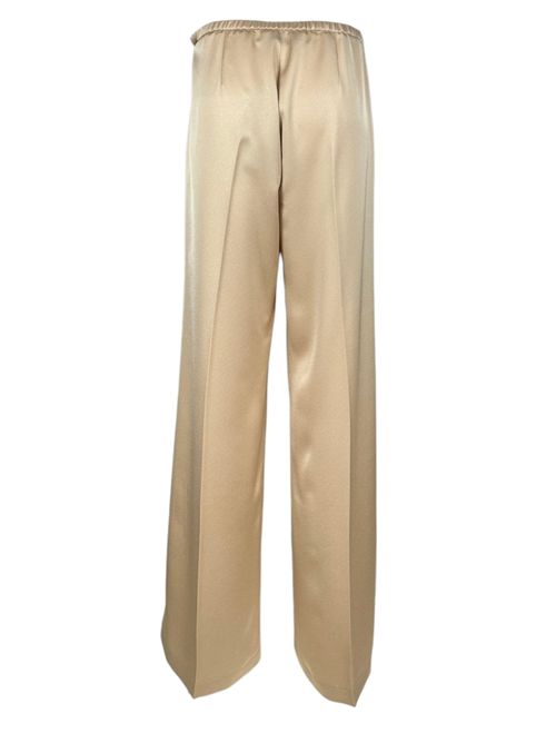 pantalone donna in anvers satin lucido beige Gnossienne | 3935LU-4203049
