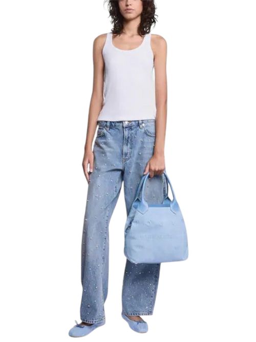 Borsa Shopping donna Script Media azzurro Hogan | KBW01PA1300U3M7D81