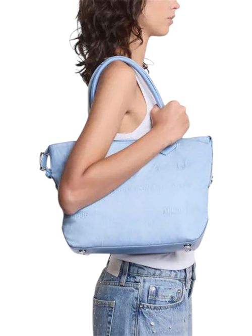 Borsa Shopping donna Script Media azzurro Hogan | KBW01PA1300U3M7D81