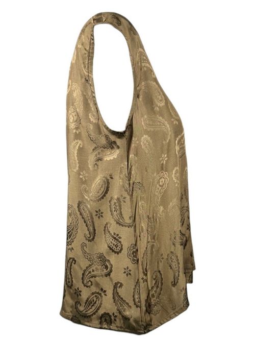 top donna fantasia cachemire marrone Pahiesa Formentera | TPG2442COCONUT