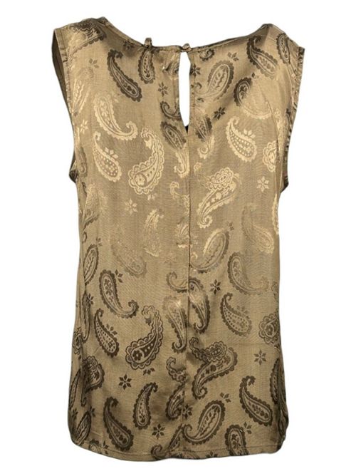 top donna fantasia cachemire marrone Pahiesa Formentera | TPG2442COCONUT