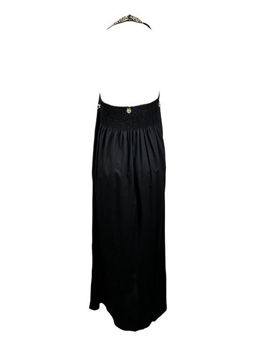 abito donna all'americana con applicazioni nero e bianco Pahiesa Formentera | VLCC19NERO