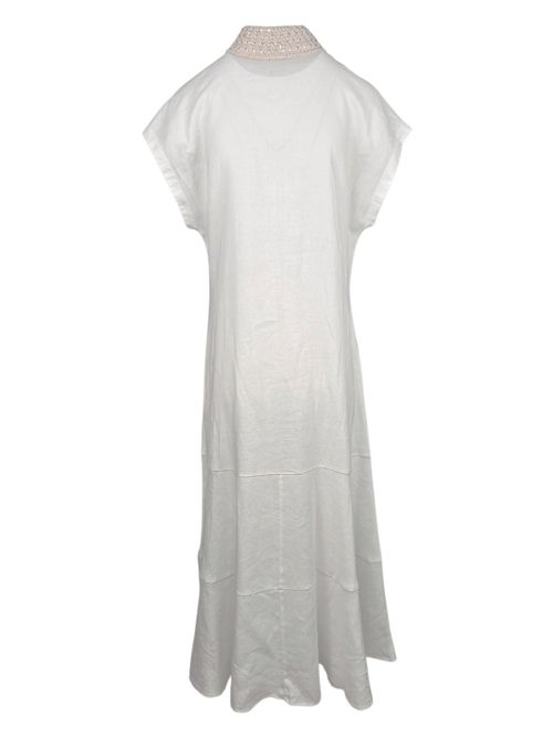 chemisier donna con dettagli uncinetto bianco Purotatto | 4143469