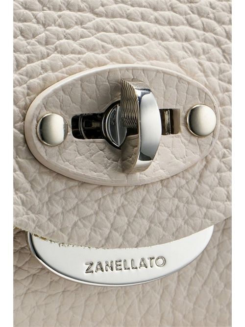 women's white leather daily letter shoulder bag Zanellato | 068331-0040000Z1190