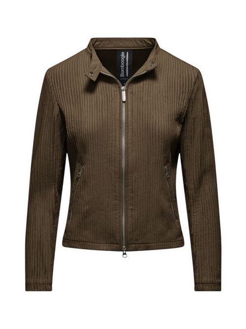 biker donna in pelle plisset castagna Bomboogie | JWCATY-LLJ612