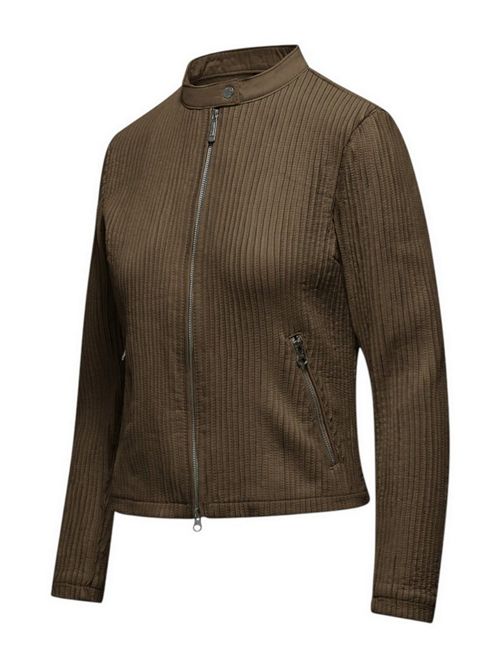 biker donna in pelle plisset castagna Bomboogie | JWCATY-LLJ612