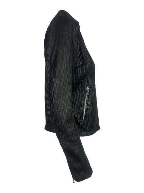 biker donna in pelle plisset nero Bomboogie | JWCATY-LLJ690