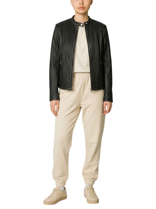 biker donna in pelle plisset nero Bomboogie | JWCATY-LLJ690