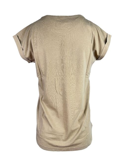 t-shirt donna girocollo tortora Bomboogie | TW7972-JSY6184