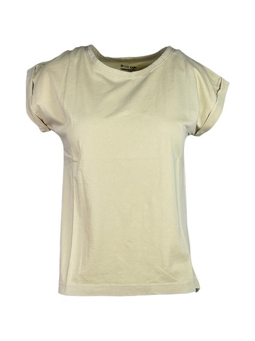 t-shirt donna girocollo beige Bomboogie | TW7972-JSY6503F