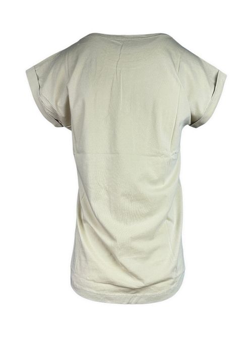 t-shirt donna girocollo beige Bomboogie | TW7972-JSY6503F