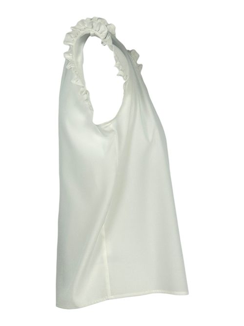 camicia donna senza maniche avorio Caliban | P7D-YE3UA3