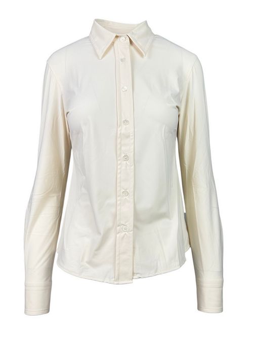 camicia donna modello uomo in skinlike avorio Caliban | PL4-YMJUS1