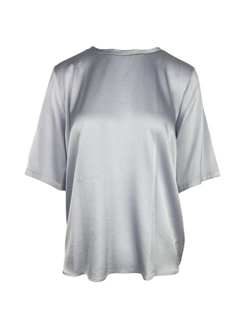 t-shirt donna in raso azzurra Caliban | PR5-Y9MUB4