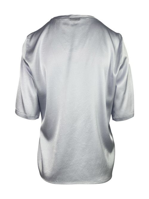 t-shirt donna in raso azzurra Caliban | PR5-Y9MUB4