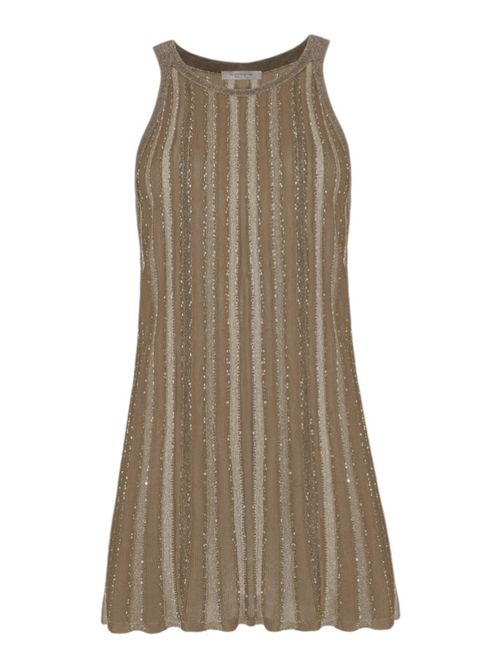 top donna con paillettes caramello D.EXTERIOR | 622514